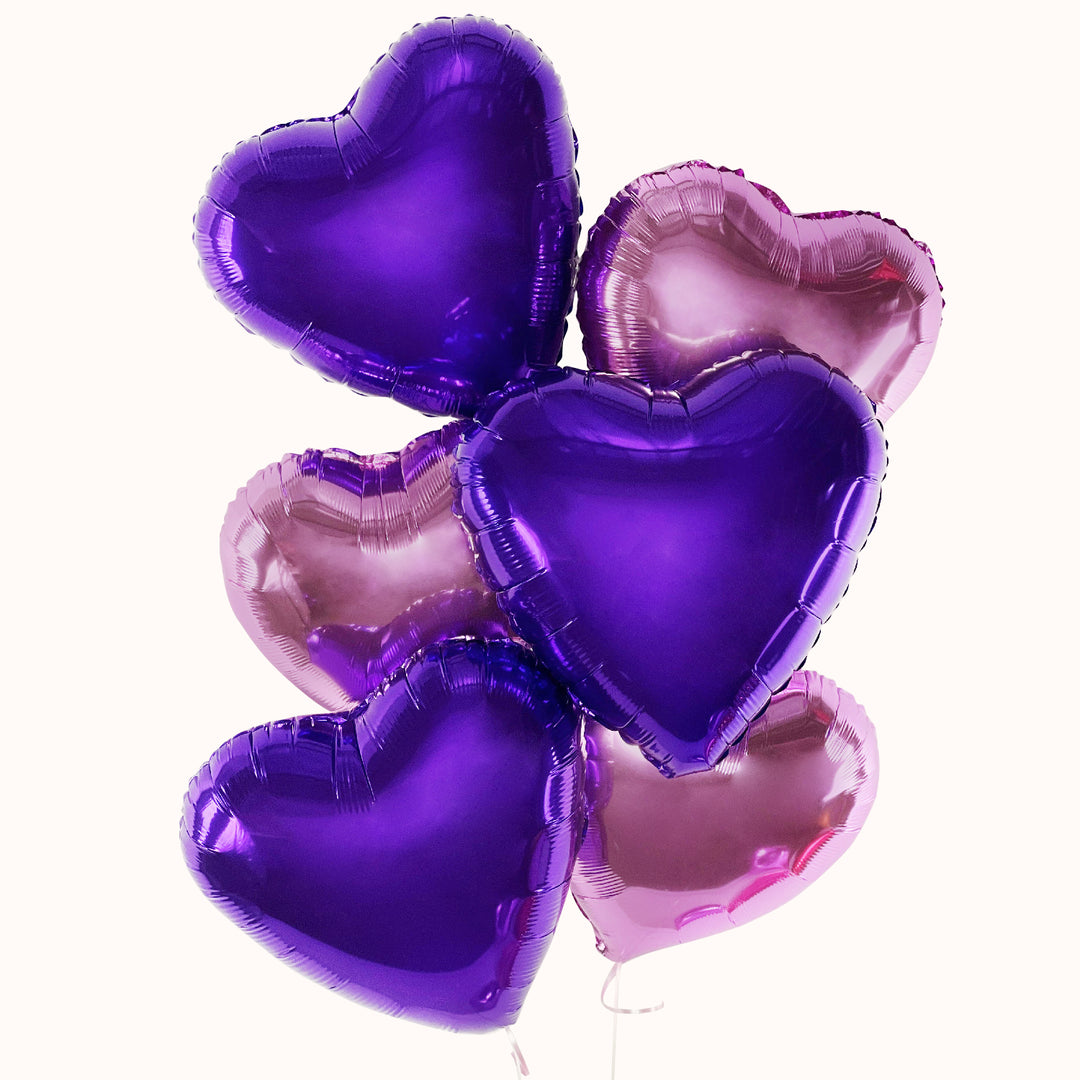 Globos Corazón con Helio - Día de la Mujer