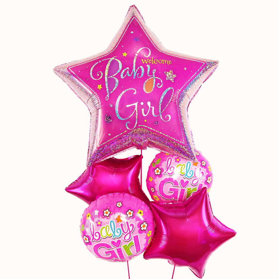 Bouquet Globos con Helio - Nacimiento / Baby Shower