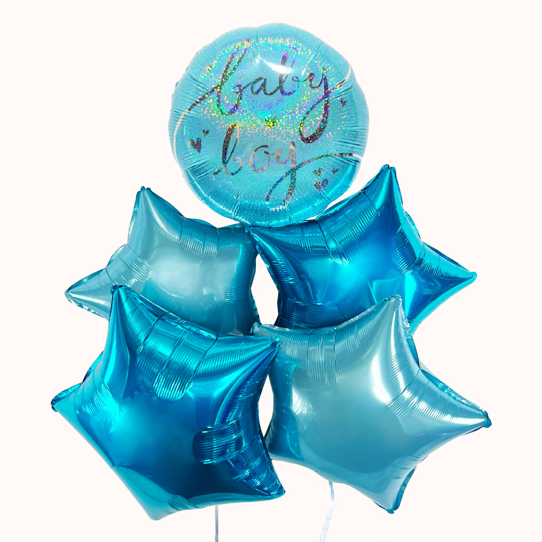 Bouquet Globos con Helio - Nacimiento / Baby Shower