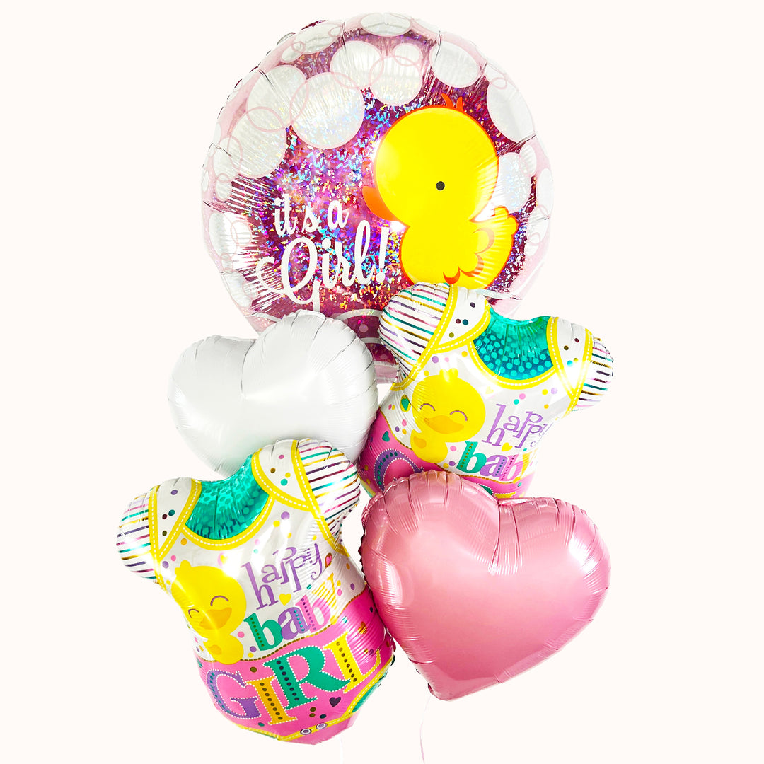 Bouquet Globos con Helio - Nacimiento / Baby Shower