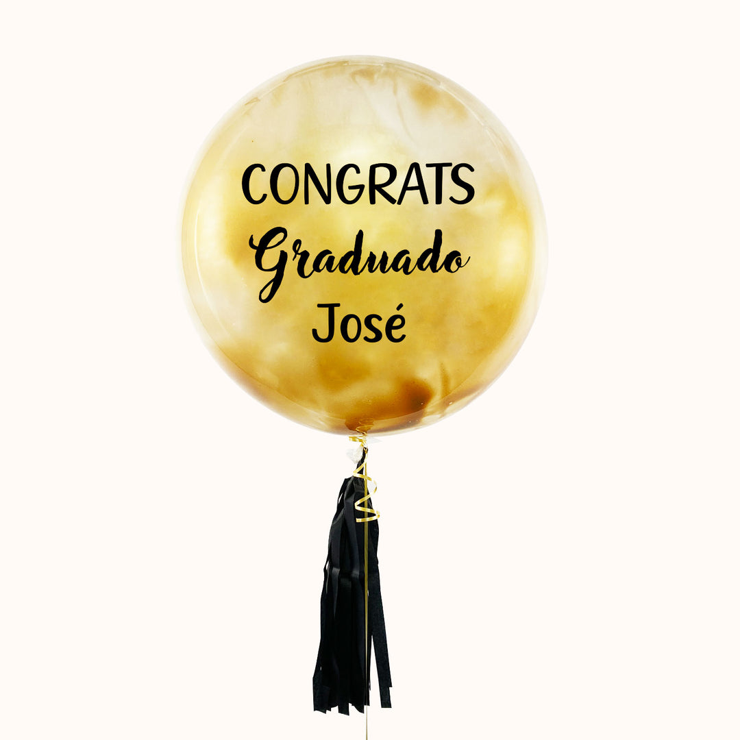 Globo Burbuja Pintado Graduación