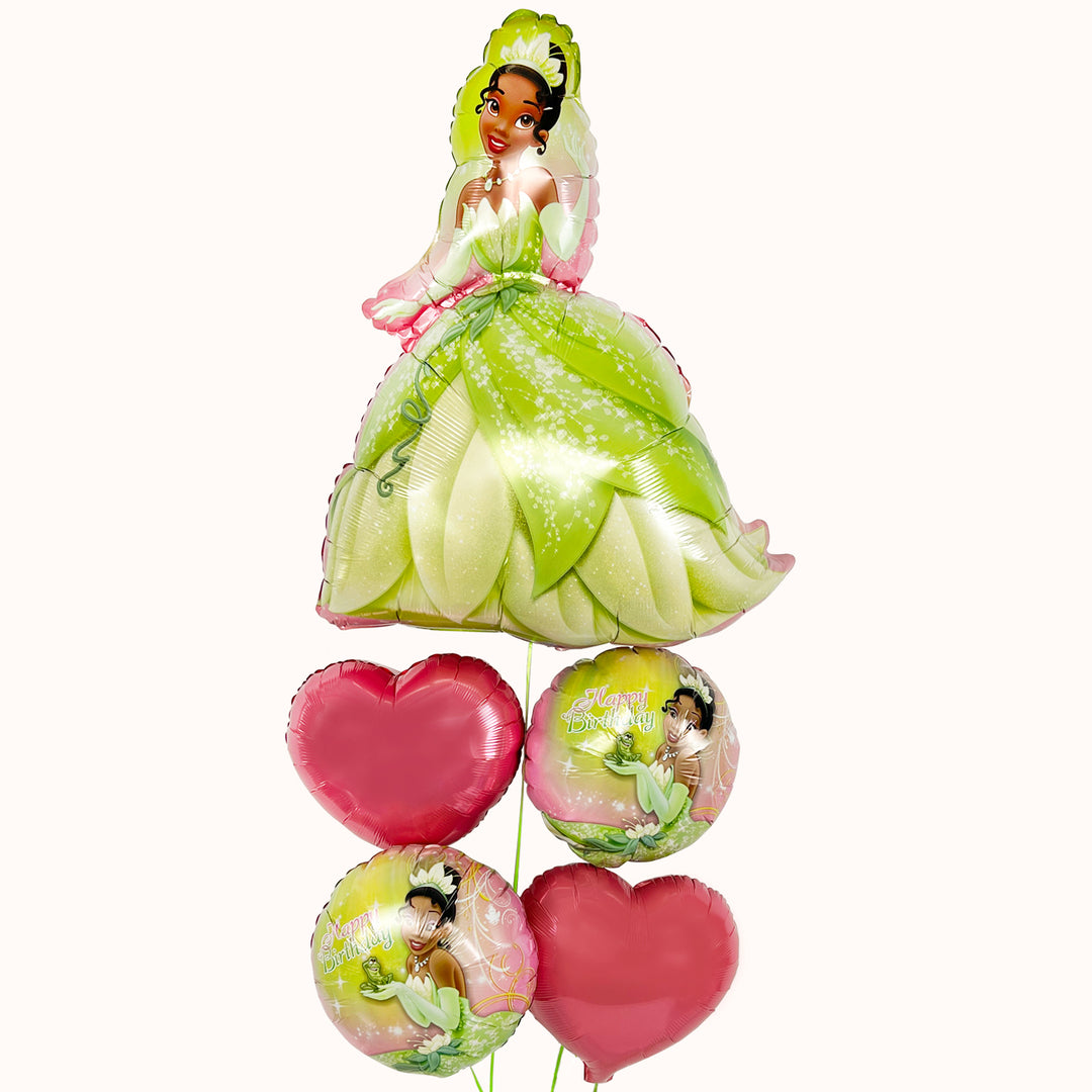 Bouquet de Globos Metálicos Princesa Disney Tiana