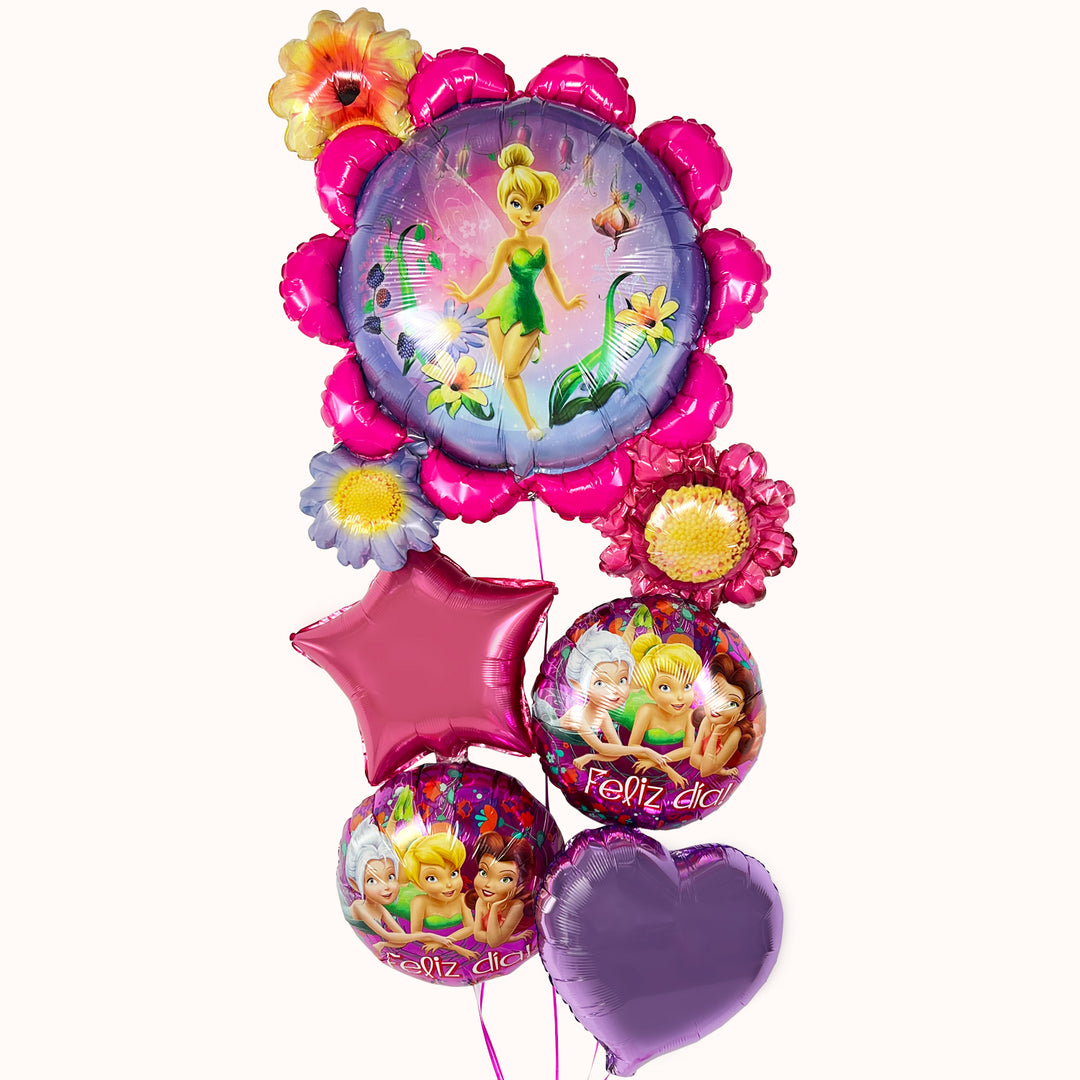 Bouquet Globos Metálicos Princesa TinkerBell