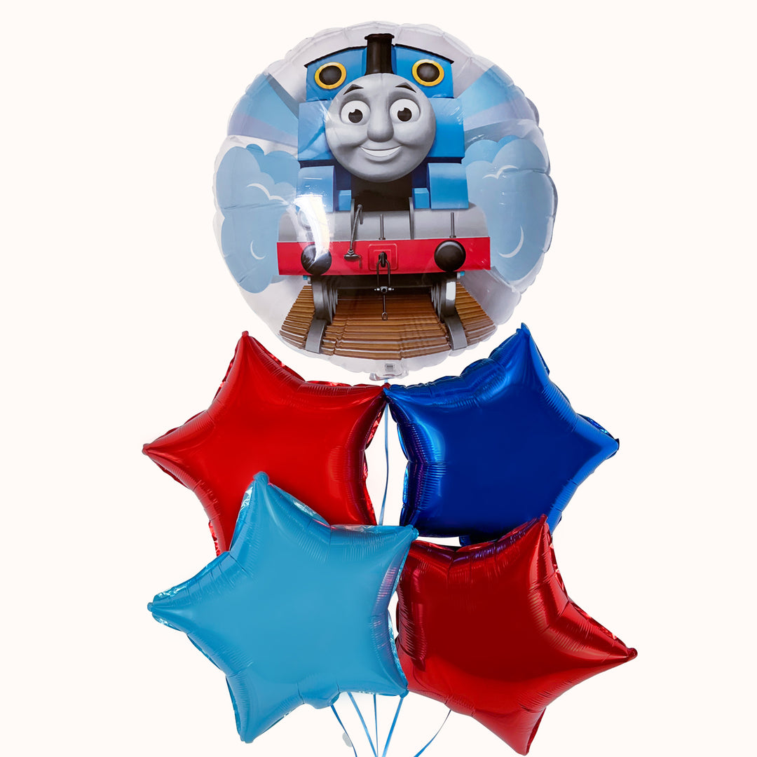 Bouquet De Globos Metálicos Thomas El Tren