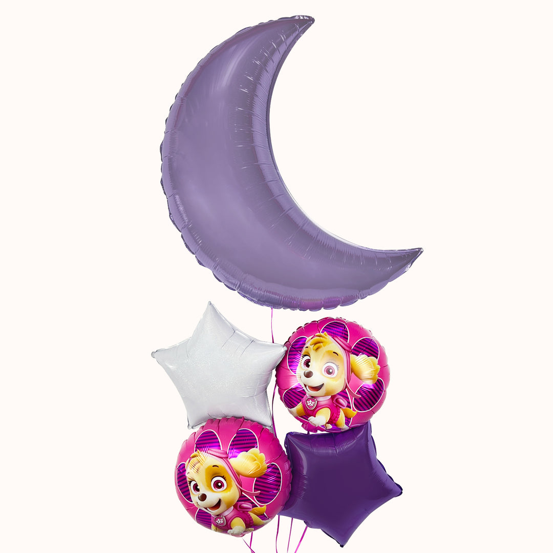 Bouquet Globos Metalicos Skye Paw Patrol