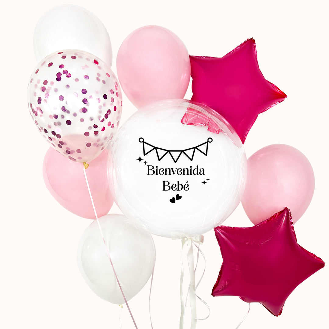 Bouquet Burbuja Personalizable - Bienvenida Nacimiento