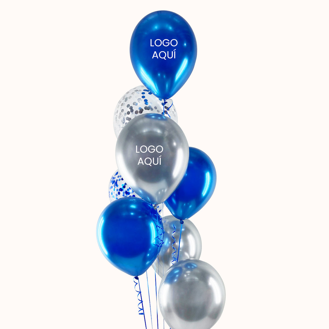 Bouquet Globos Látex con Logo - Corporativo