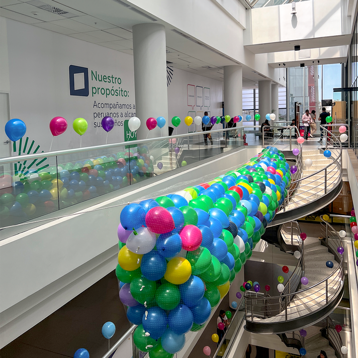 Malla Caída de Globos - Corporativo