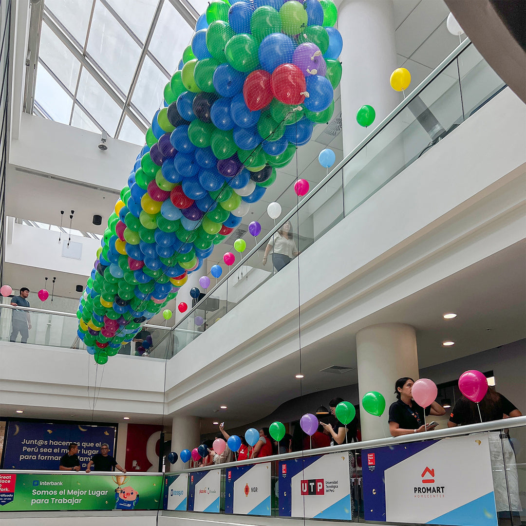 Malla Caída de Globos - Corporativo