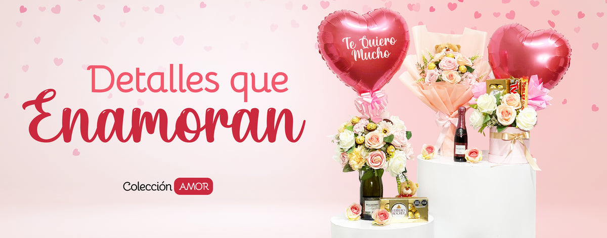 Arreglos de globos con helio, gift box, parantes y murales para San Valentín, ideales para celebrar el amor y sorprender a esa persona especial. Personaliza tu regalo con mensajes, nombres y frases de amor.