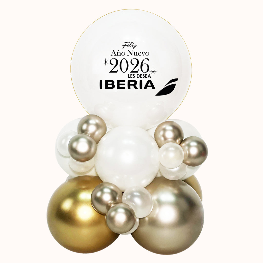 Delicado centro de mesa con tu logo, realza tu marca. ideal para decorar eventos corporativos.