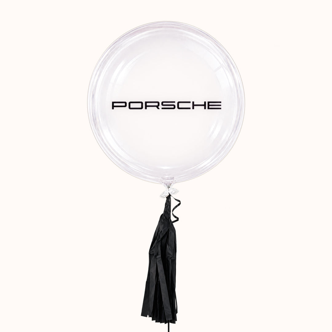 Globos burbuja transparentes personalizados con el logo de tu empresa, ideales para eventos corporativos, activaciones y acciones de marca. Inflados con helio puro, lo que garantiza la seguridad de tu celebración.
