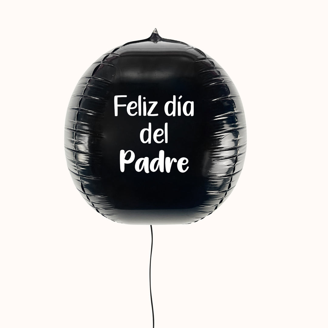 Globo esfera ideal para decorar oficinas y ambientes empresariales, personalizado con mensaje por el Día del Padre. Una excelente opción para celebrar esta fecha especial en espacios corporativos.