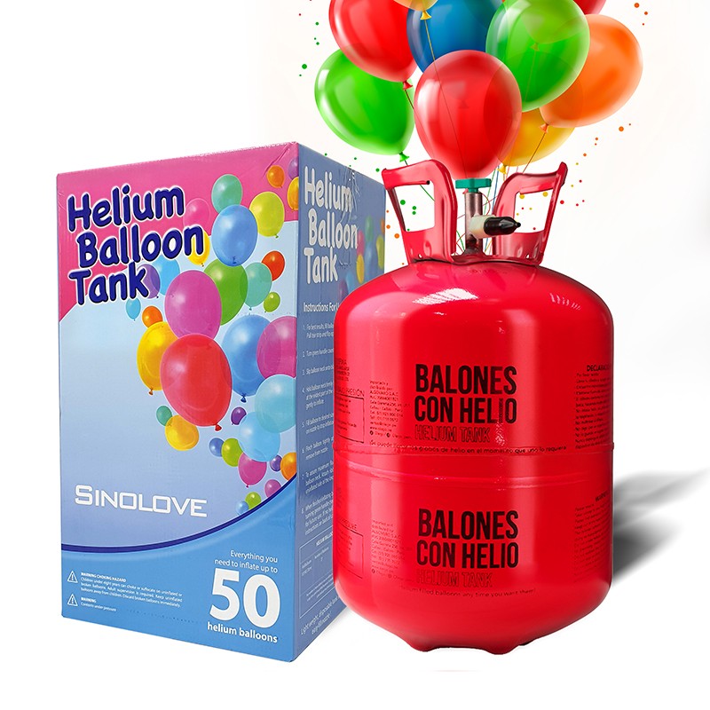 alquiler de botella de helio para 50 globos